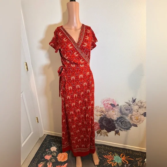 New Boho Chic Summer Wrap Long Dress dress maxi vacation sexy - Picture 4 of 11